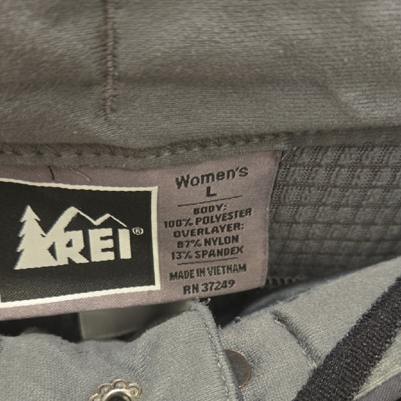 REI Women's Black and Gray fleece Flare Pants snow warm - Picture 2 of 11